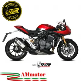 Mivv Triumph Speed Triple 1200 RR / RS Terminale Di Scarico Moto Marmitta SR-1 Titanio