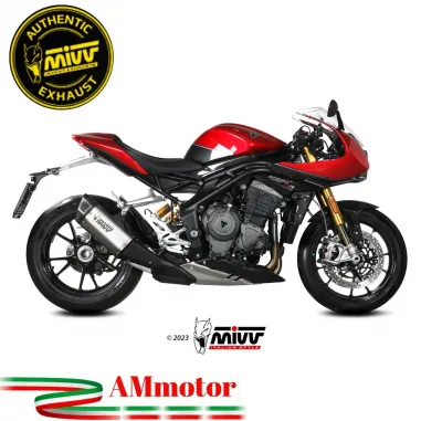 Mivv Triumph Speed Triple 1200 RR / RS Terminale Di Scarico Moto Marmitta SR-1 Titanio