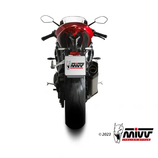 Mivv Triumph Speed Triple 1200 RR / RS Terminale Di Scarico Moto Marmitta SR-1 Titanio