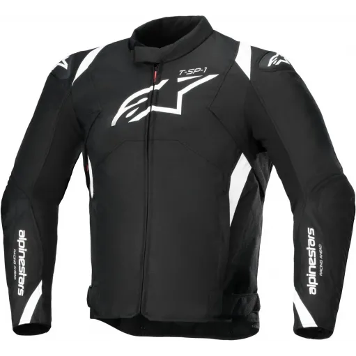 Giacca Da Moto Alpinestars T-SP 1 V2 Protezioni Nero Bianca Tessuto