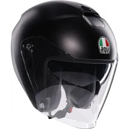 Casco Agv Irides Mono Matt Black Jet Doppia Visiera Moto
