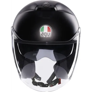 Casco Agv Irides Mono Matt Black Jet Doppia Visiera Moto