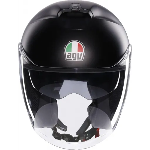 Casco Agv Irides Mono Matt Black Jet Doppia Visiera Moto