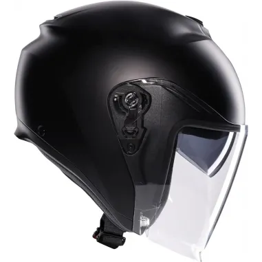 Casco Agv Irides Mono Matt Black Jet Doppia Visiera Moto