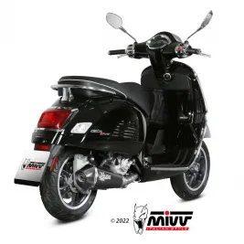 Mivv Piaggio Vespa Gts 300 21 - 2024 Terminale Di Scarico Delta Race Black Moto Scooter 2