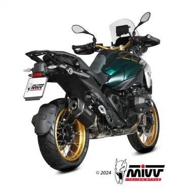Mivv Bmw R 1300 GS Terminale Di Scarico Moto Marmitta SR-1 Titanio Nero Omologato