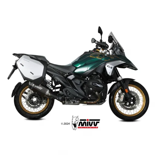 Mivv Bmw R 1300 GS Terminale Di Scarico Moto Marmitta SR-1 Titanio Nero Omologato