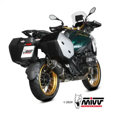 Mivv Bmw R 1300 GS Terminale Di Scarico Moto Marmitta SR-1 Titanio Nero Omologato