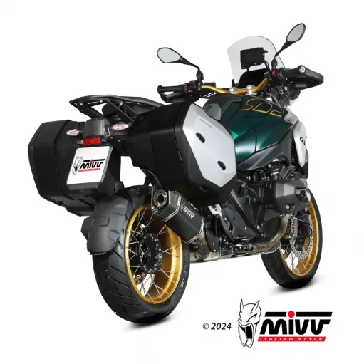 Mivv Bmw R 1300 GS Terminale Di Scarico Moto Marmitta SR-1 Titanio Nero Omologato
