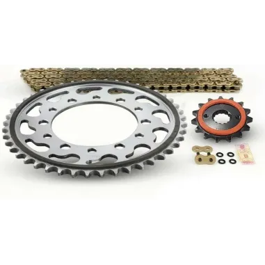Kit Did Honda Hornet 600 03 2006 Trasmissione Moto Catena 525 VX3 Oro Rapporti 15 42