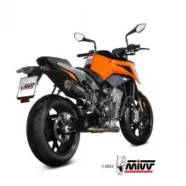 Mivv Ktm 790 Duke 23 - 2024 Terminale Di Scarico Moto Marmitta X-M5 Inox Nero Omologato 2
