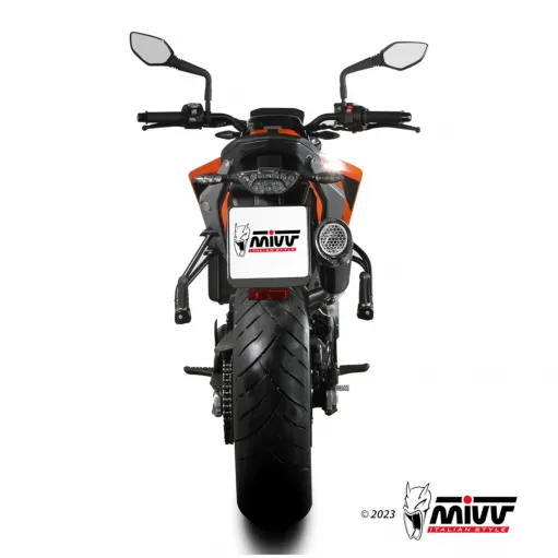 Mivv Ktm 790 Duke 23 - 2024 Terminale Di Scarico Moto Marmitta X-M5 Inox Nero Omologato