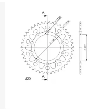 Did Kit Yamaha MT 09 21 - 2024 Trasmissione Moto Completa Catena VX3 Oro Rapporti 16 45