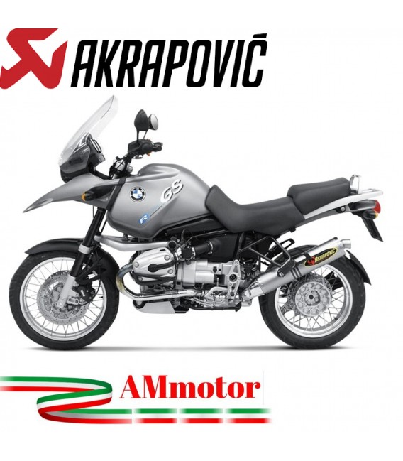 Akrapovic Bmw R 1150 Gs Adventure Terminale Di Scarico Slip-On Line Titanio Moto Omologato