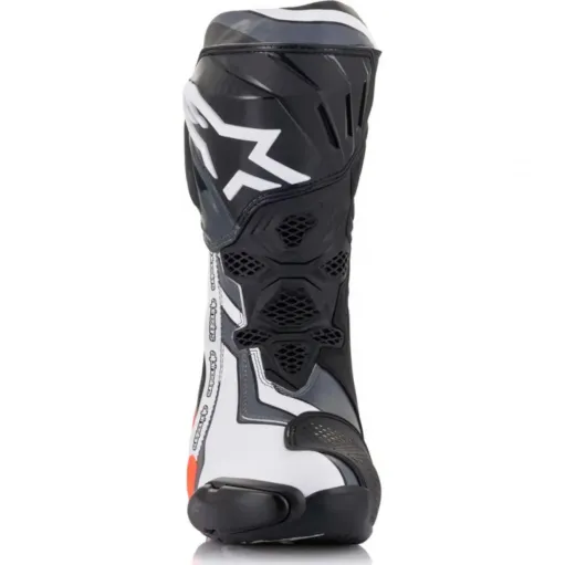 Alpinestars Supertech R Black Red Fluo White Grey Stivale Moto Racing Pista
