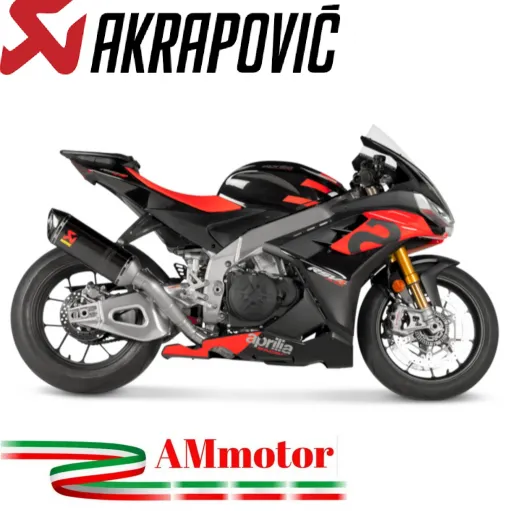 Akrapovic Aprilia Rsv 4 21 - 2024 Impianto Di Scarico Completo Evolution Line Terminale Carbonio Moto