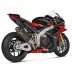 Akrapovic Aprilia Rsv 4 21 - 2024 Terminale Di Scarico Moto Slip-On Line Carbonio