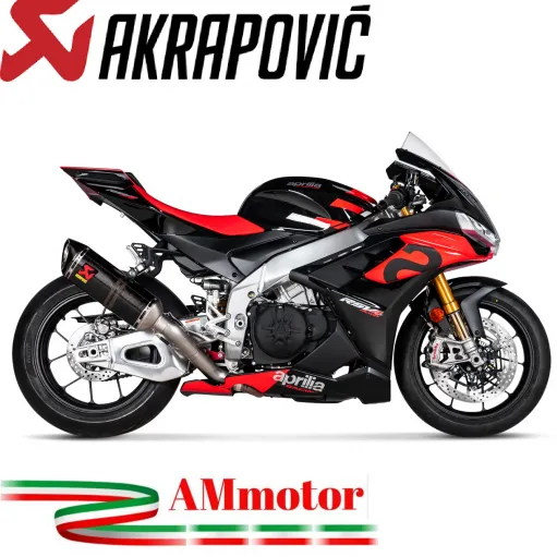 Akrapovic Aprilia Rsv 4 21 - 2024 Terminale Di Scarico Moto Slip-On Line Carbonio
