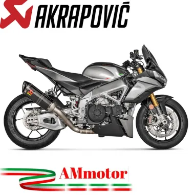Akrapovic Aprilia Tuono V4 21 - 2024 Terminale Di Scarico Moto Slip-On Line Carbonio