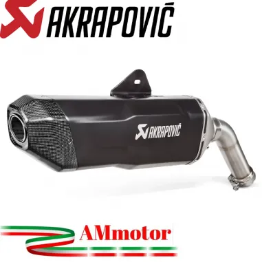 Akrapovic Bmw F 900 GS Adventure Terminale Di Scarico Slip-On Line Titanio Moto Omologato
