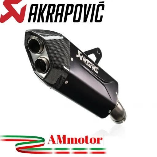 Akrapovic Bmw R 1300 GS Terminale Di Scarico Moto Slip-On Line Titanio Nero
