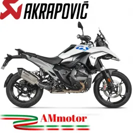 Akrapovic Bmw R 1300 GS Terminale Di Scarico Moto Slip-On Line Titanio