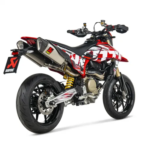 Akrapovic Ducati Hypermotard 698 Mono / RVE Terminali Di Scarico Moto Slip-On Line Titanio
