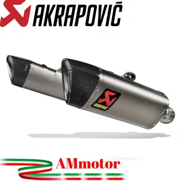 Akrapovic Ducati Hypermotard 698 Mono / RVE Terminali Di Scarico Moto Slip-On Line Titanio