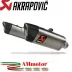 Akrapovic Ducati Hypermotard 698 Mono / RVE Terminali Di Scarico Moto Slip-On Line Titanio