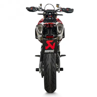 Akrapovic Ducati Hypermotard 698 Mono / RVE Terminali Di Scarico Moto Slip-On Line Titanio