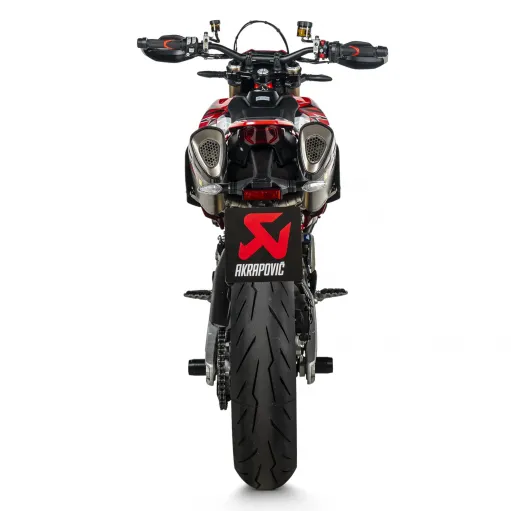 Akrapovic Ducati Hypermotard 698 Mono / RVE Terminali Di Scarico Moto Slip-On Line Titanio