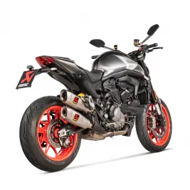 Akrapovic Ducati Monster 950 Terminali Di Scarico Moto Slip-On Line Titanio 2