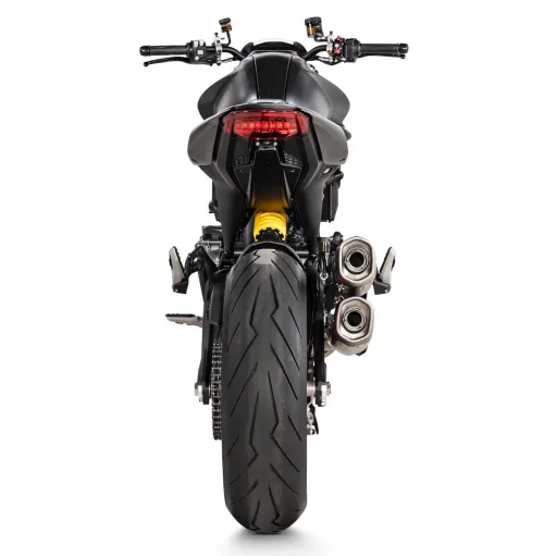 Akrapovic Ducati Monster 950 Terminali Di Scarico Moto Slip-On Line Titanio