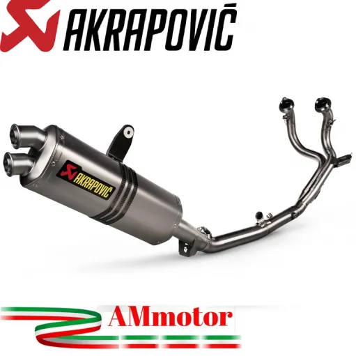 Akrapovic Honda Africa Twin 1100 Adv Sports 20 - 2025Scarico Completo Moto Racing Line Titanio