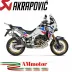 Akrapovic Honda Africa Twin 1100 Adv Sports 2024 Terminale Di Scarico Moto Slip-On Line Titanio