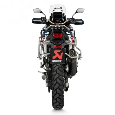 Akrapovic Honda Africa Twin 1100 Adv Sports 2024 Terminale Di Scarico Moto Slip-On Line Titanio
