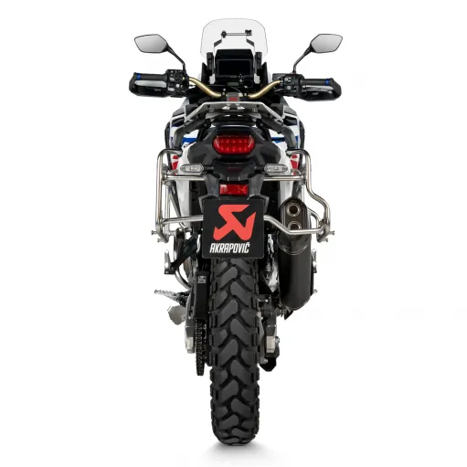 Akrapovic Honda Africa Twin 1100 Adv Sports 2024 Terminale Di Scarico Moto Slip-On Line Titanio