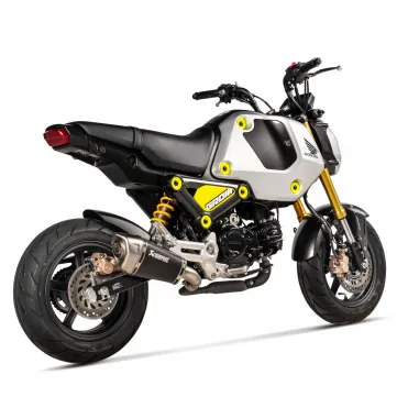 Akrapovic Honda Msx 125 / Grom 21 - 2024 Terminale Di Scarico Moto Slip-On Line Titanio