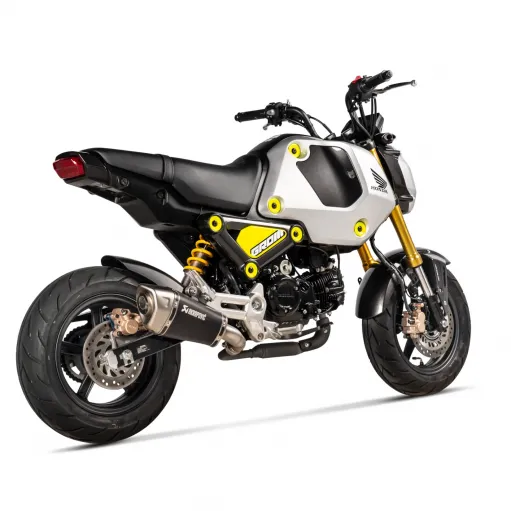Akrapovic Honda Msx 125 / Grom 21 - 2024 Terminale Di Scarico Moto Slip-On Line Titanio