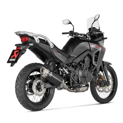 Akrapovic Honda Transalp 750 XL Terminale Di Scarico Moto Slip-On Line Titanio Nero Omologato