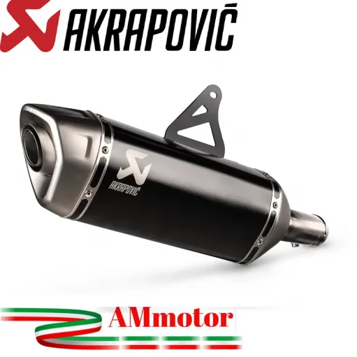 Akrapovic Honda Transalp 750 XL Terminale Di Scarico Moto Slip-On Line Titanio Nero Omologato