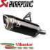 Akrapovic Honda Transalp 750 XL Terminale Di Scarico Moto Slip-On Line Titanio Nero Omologato