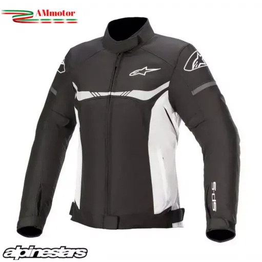 Giacca Donna Alpinestars STELLA T-SPS Waterproof Jacket Lady Black White per Moto