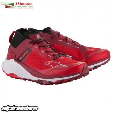 Scarpe Meta XR V2 Alpinestars Bright Red Dark Red White Sportive Uomo Trakking