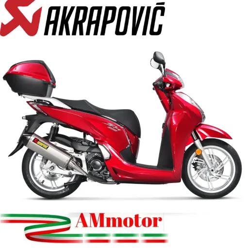 Akrapovic Honda SH 300 16 - 2020 Terminale Di Scarico Moto Slip-On Line Titanio