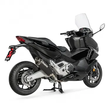 Akrapovic Honda Forza 750 Terminale Di Scarico Slip-On Line Titanio Nero Moto Scooter Omologato