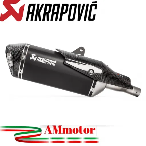 Akrapovic Honda Forza 750 Terminale Di Scarico Slip-On Line Titanio Nero Moto Scooter Omologato
