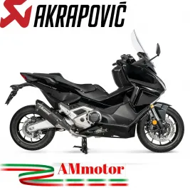 Akrapovic Honda Forza 750 Terminale Di Scarico Slip-On Line Titanio Nero Moto Scooter Omologato