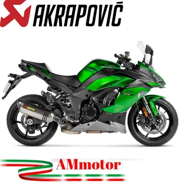 Akrapovic Kawasaki Ninja 1000 SX Terminale Di Scarico Slip-On Line Titanio Moto Omologato
