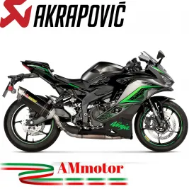 Akrapovic Kawasaki Ninja ZX 25R 23 - 2024 Terminale Di Scarico Moto Slip-On Line Carbonio